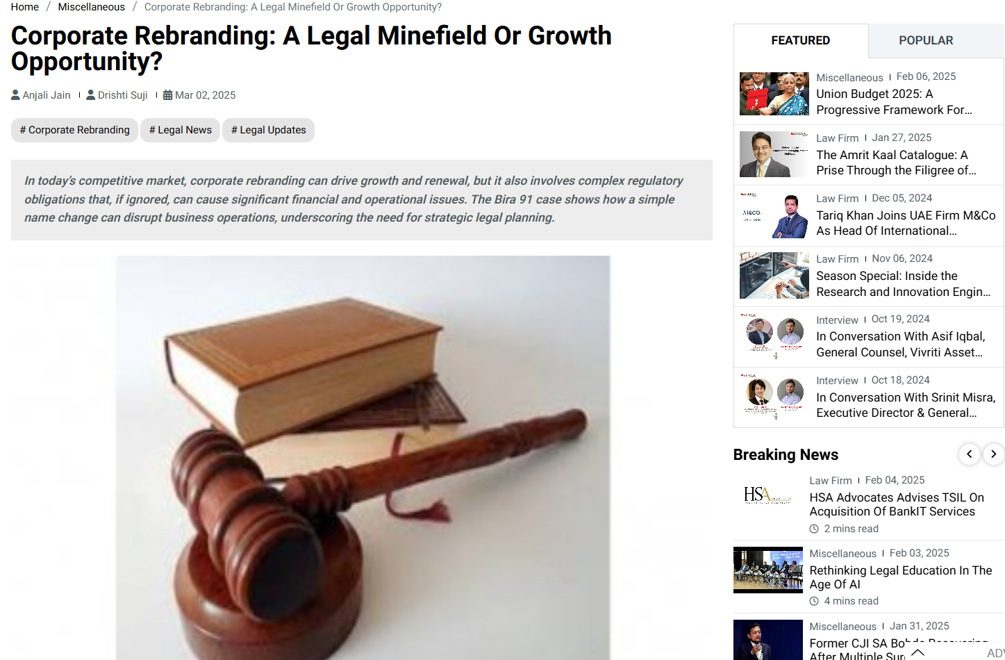 Corporate Rebranding: A Legal Minefield or Growth Opportunity?